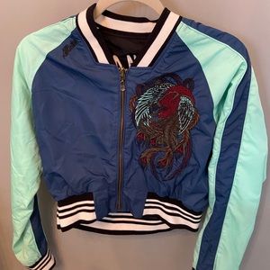 Reversible Affliction zip up jacket